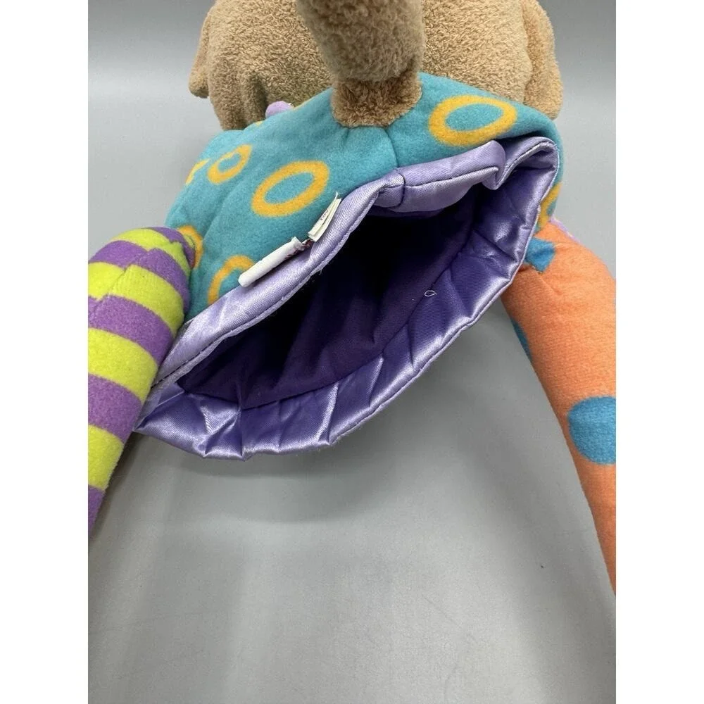 Manhattan Toy Monkey Jester Plush Hand Puppet Magnetic Hands & Feet Polka Dots